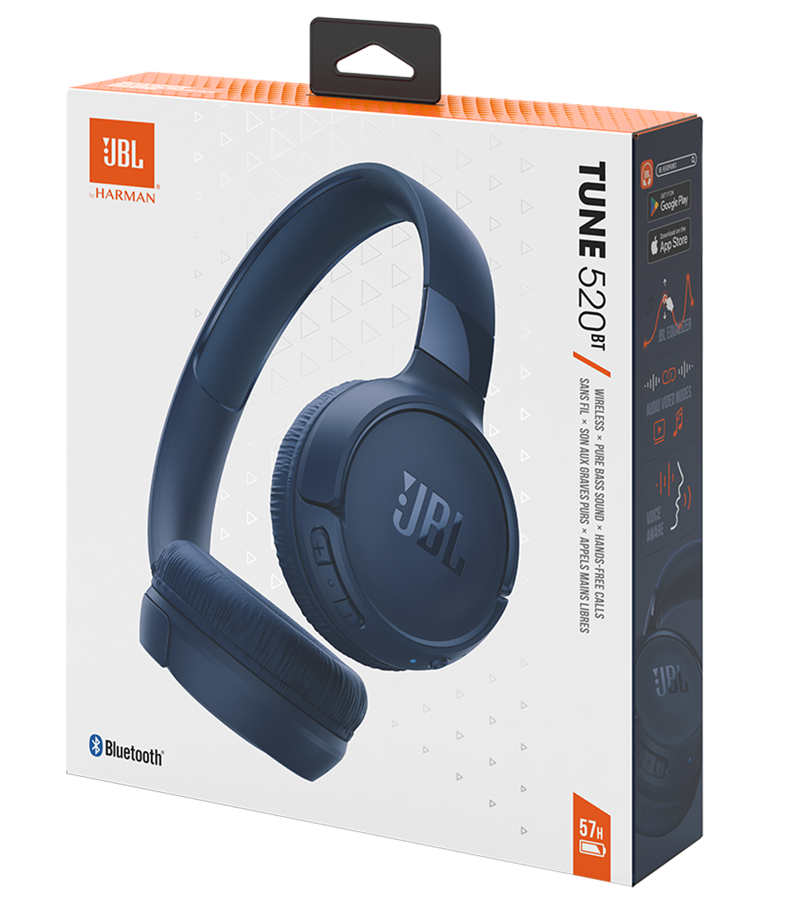 JBL Tune 520BT Bluetooth Kopfhörer | MultiPoint | Blau | 57h Akku