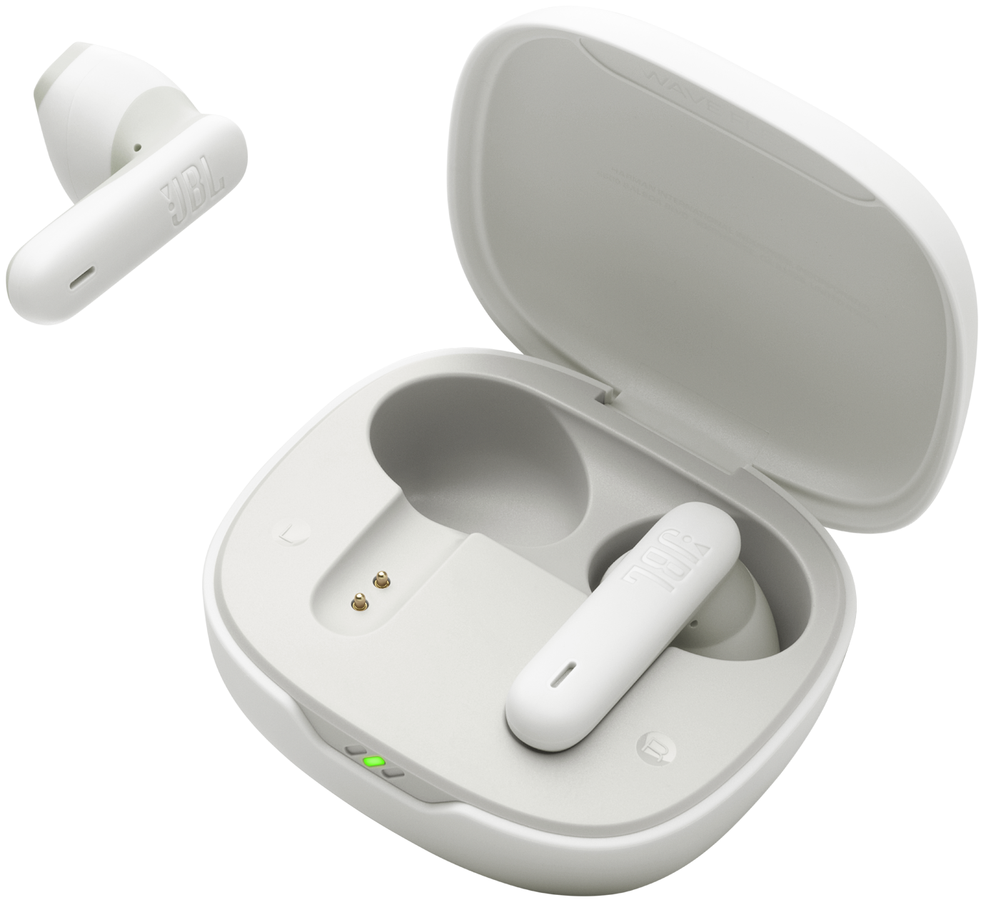 Handsfree Bluetooth JBL Wave Flex 2, TWS, ANC, MultiPoint, Weiß JBLWFLEX2WHT