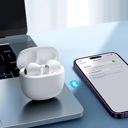 Bluetooth-Freisprecheinrichtung Joyroom Funpods JR-FB1 Neue Version, TWS, Weiß