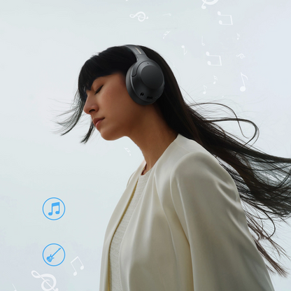 Bluetooth-Headset Joyroom JR-JH2, A2DP, ANC, Schwarz