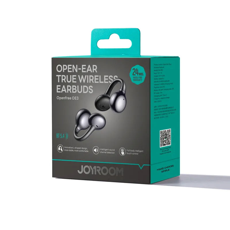 Handsfree Bluetooth Joyroom Openfree JR-OE3, TWS, Schwarz