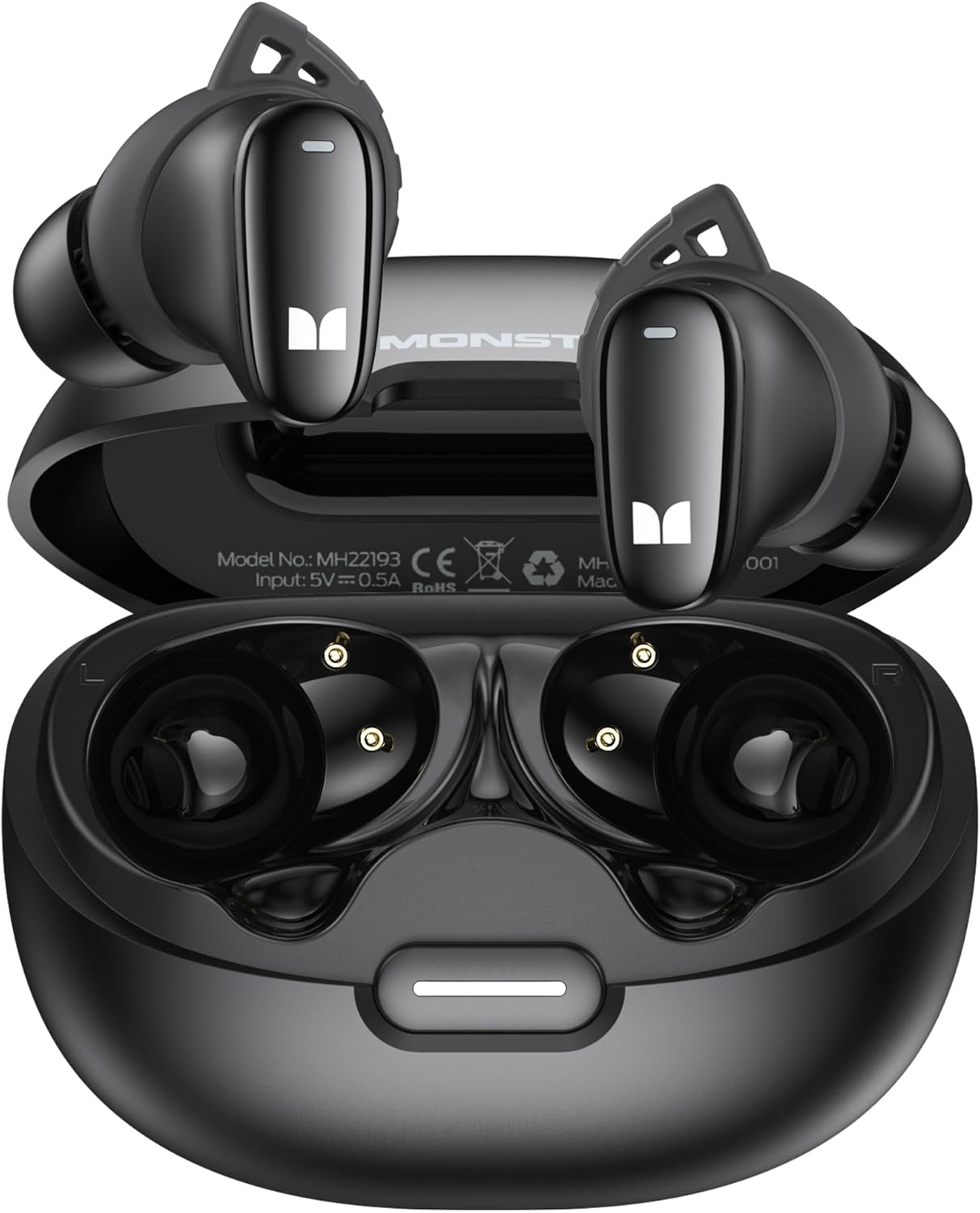 Bluetooth-Headset Monster N-Lite 206, TWS, Schwarz
