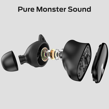 Bluetooth-Headset Monster N-Lite 206, TWS, Schwarz