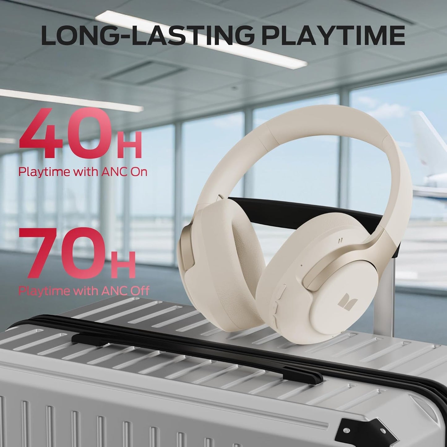 Bluetooth-Headset Monster Persona 5th, MultiPoint, A2DP, ANC, Weiß