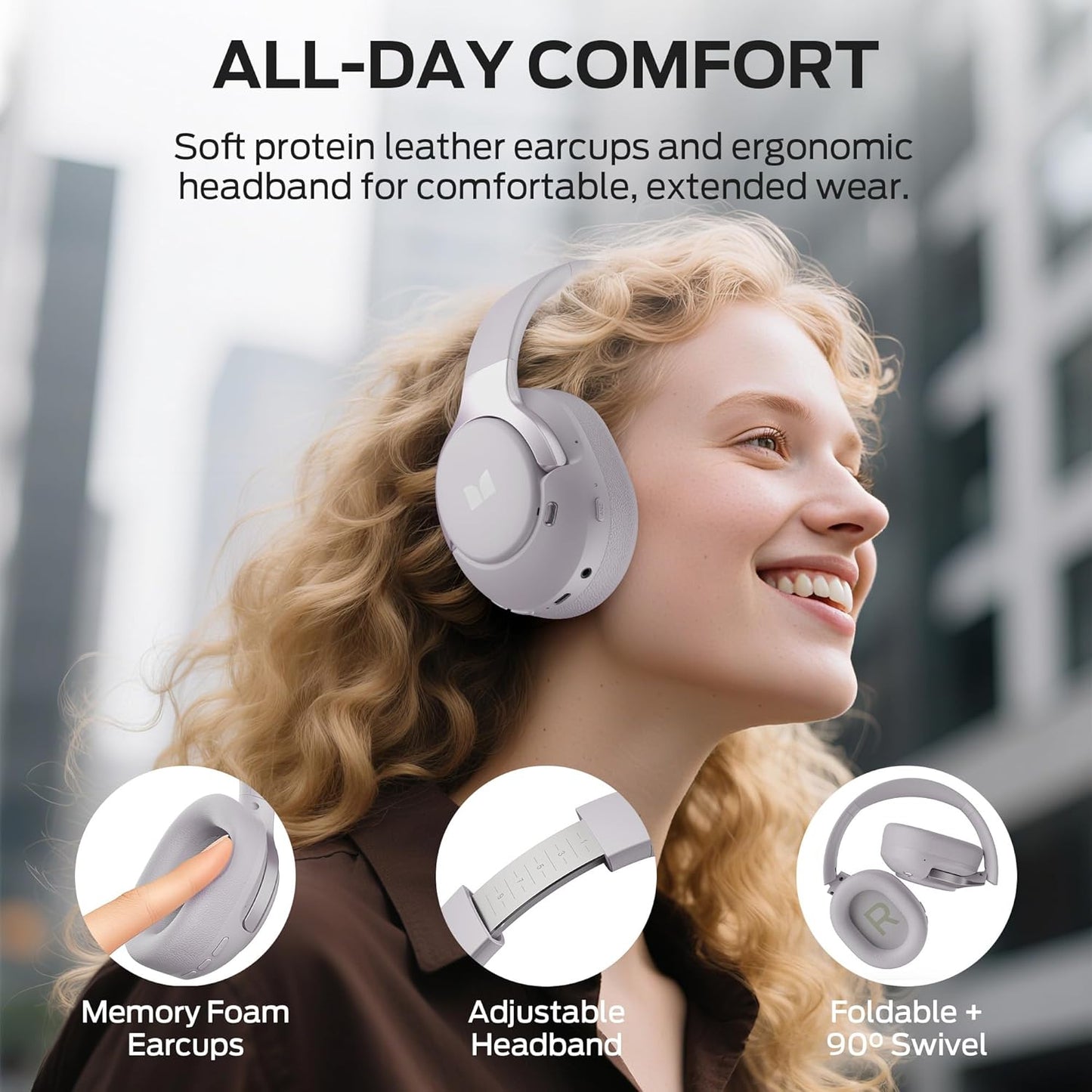 Bluetooth-Freisprecheinrichtung Monster Persona 5th, MultiPoint, A2DP, ANC, Blau