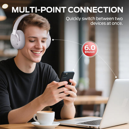 Bluetooth-Freisprecheinrichtung Monster Persona 5th, MultiPoint, A2DP, ANC, Blau
