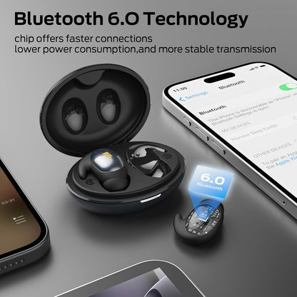 Bluetooth-Headset Monster Sleep Ear100, TWS, Schwarz