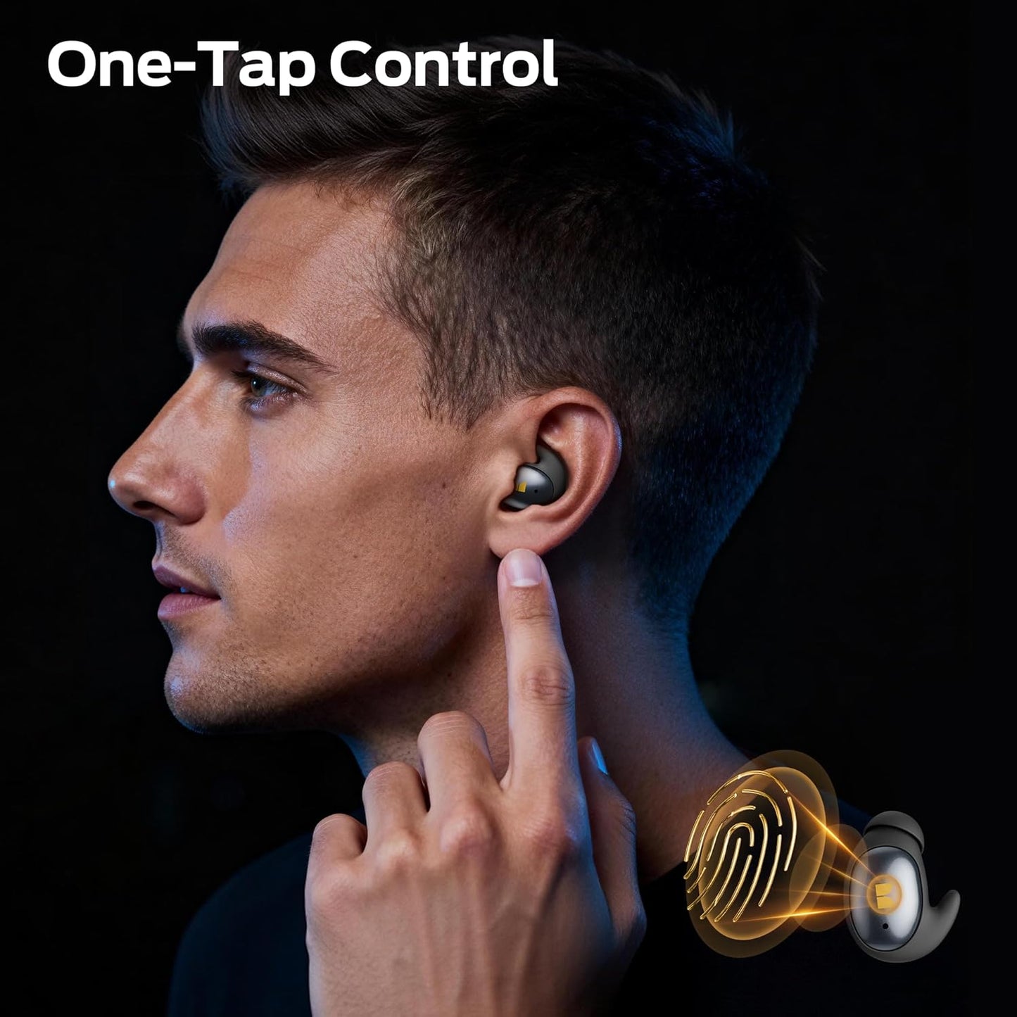 Bluetooth-Headset Monster Sleep Ear100, TWS, Schwarz