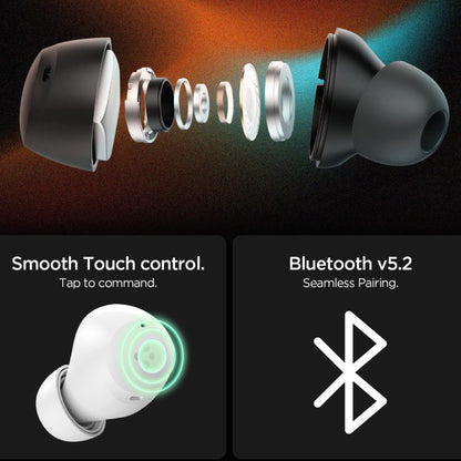 Handsfree Bluetooth Spigen SA2401, TWS, ANC, Weiß ASD07963