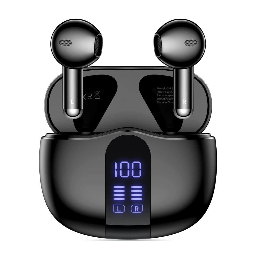 Bluetooth-Headset Tech-Protect Ultraboost Core G2, TWS, Schwarz