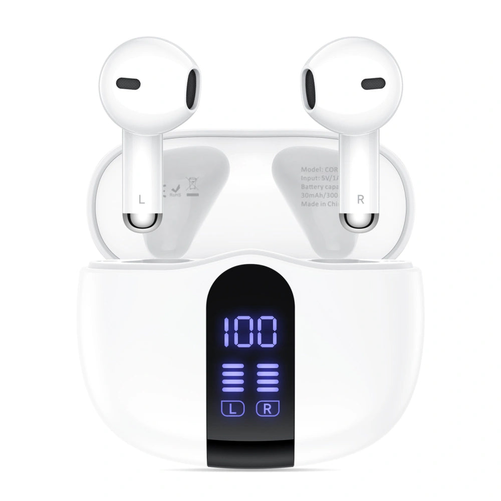 Bluetooth-Headset Tech-Protect Ultraboost Core G2, TWS, Weiß