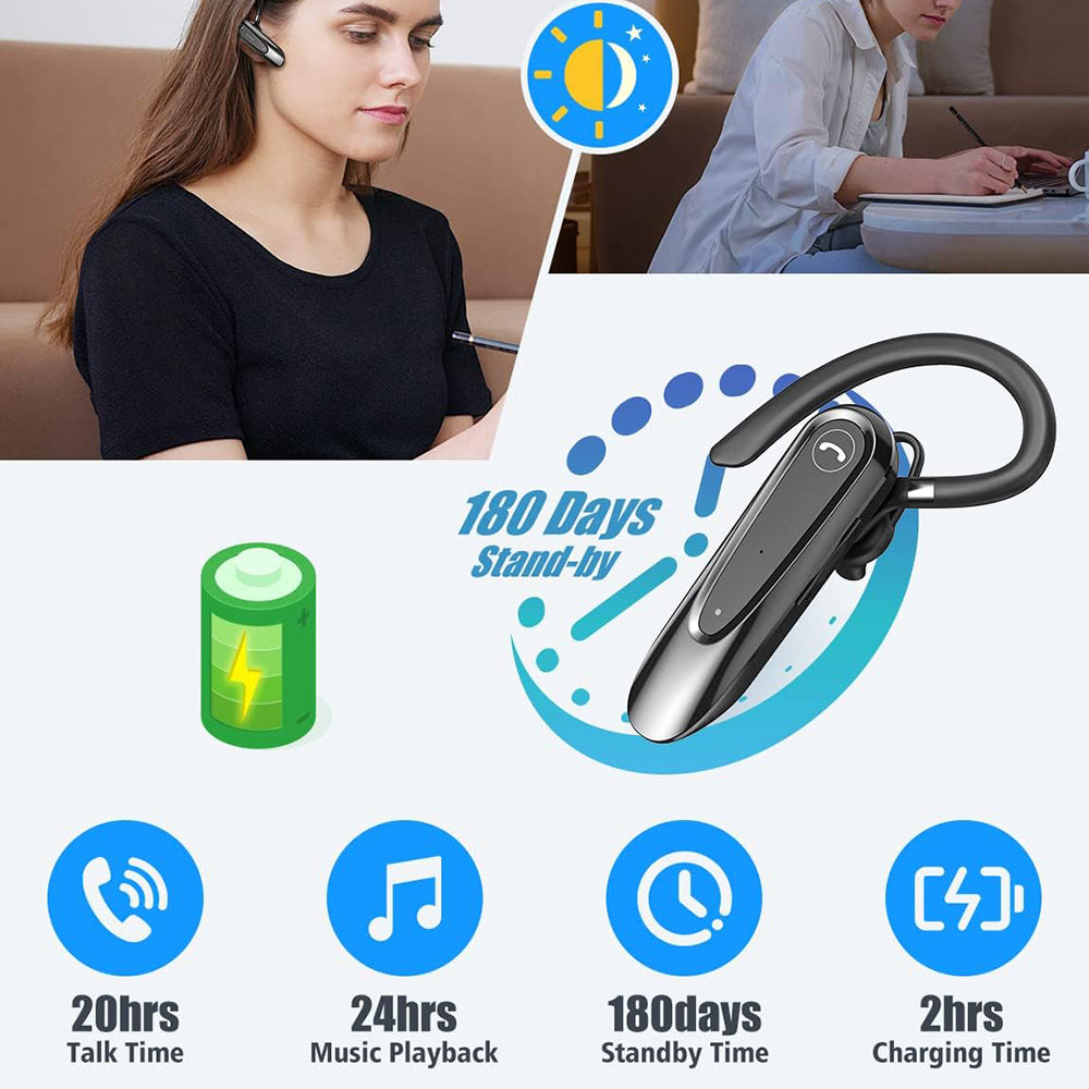 Freisprecheinrichtung Bluetooth Techsuit CB2 AirTalk, A2DP, Schwarz