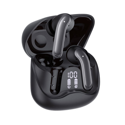 Handsfree Bluetooth Techsuit CW5 EchoFit Pro, TWS, ANC, MultiPoint, Schwarz