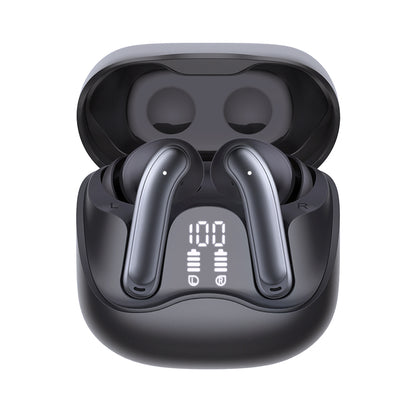 Handsfree Bluetooth Techsuit CW5 EchoFit Pro, TWS, ANC, MultiPoint, Schwarz