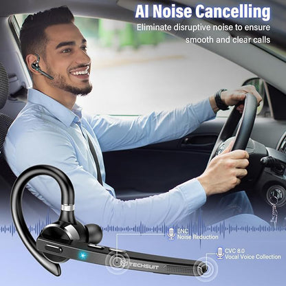 Handsfree Bluetooth Techsuit G9 TalkZen, A2DP, Schwarz