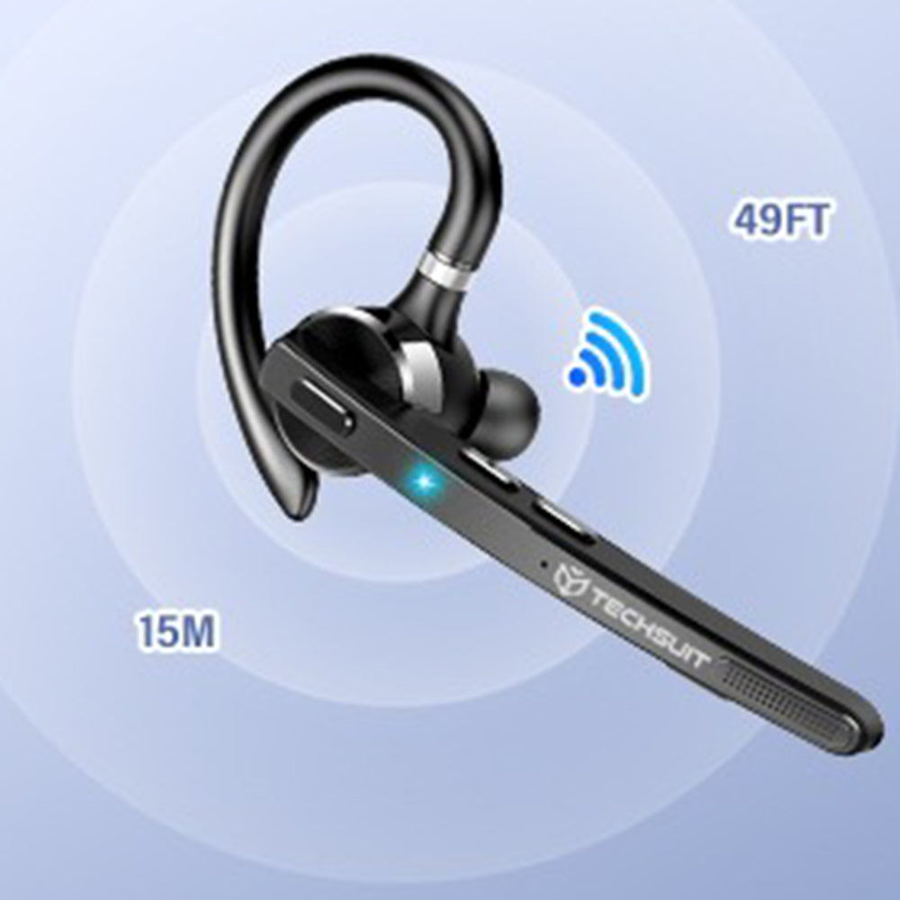 Handsfree Bluetooth Techsuit G9 TalkZen, A2DP, Schwarz