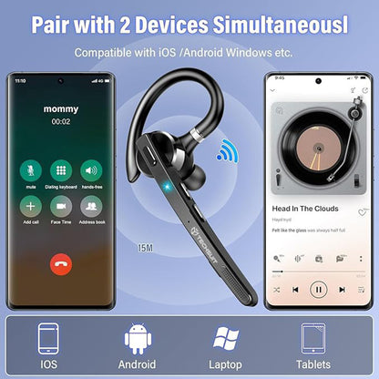 Handsfree Bluetooth Techsuit G9 TalkZen, A2DP, Schwarz