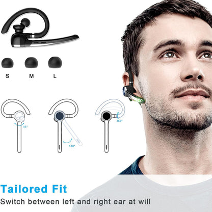 Bluetooth-Callcenter-Headset Techsuit Hearyo A6L, Schwarz