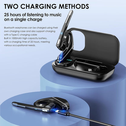 Bluetooth-Callcenter-Headset Techsuit Hearyo A6L, Schwarz
