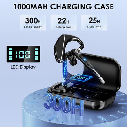 Bluetooth-Callcenter-Headset Techsuit Hearyo A6L, Schwarz