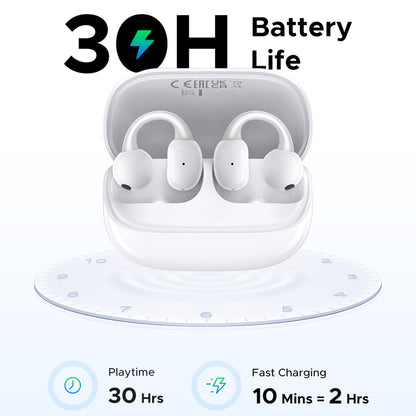 Handsfree Bluetooth UGREEN S6 ClipBuds Magic WS208, TWS, Weiß