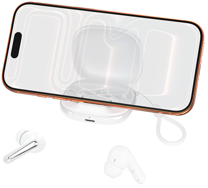 Bluetooth-Freisprecheinrichtung XO Design G53, TWS, ANC, Weiß