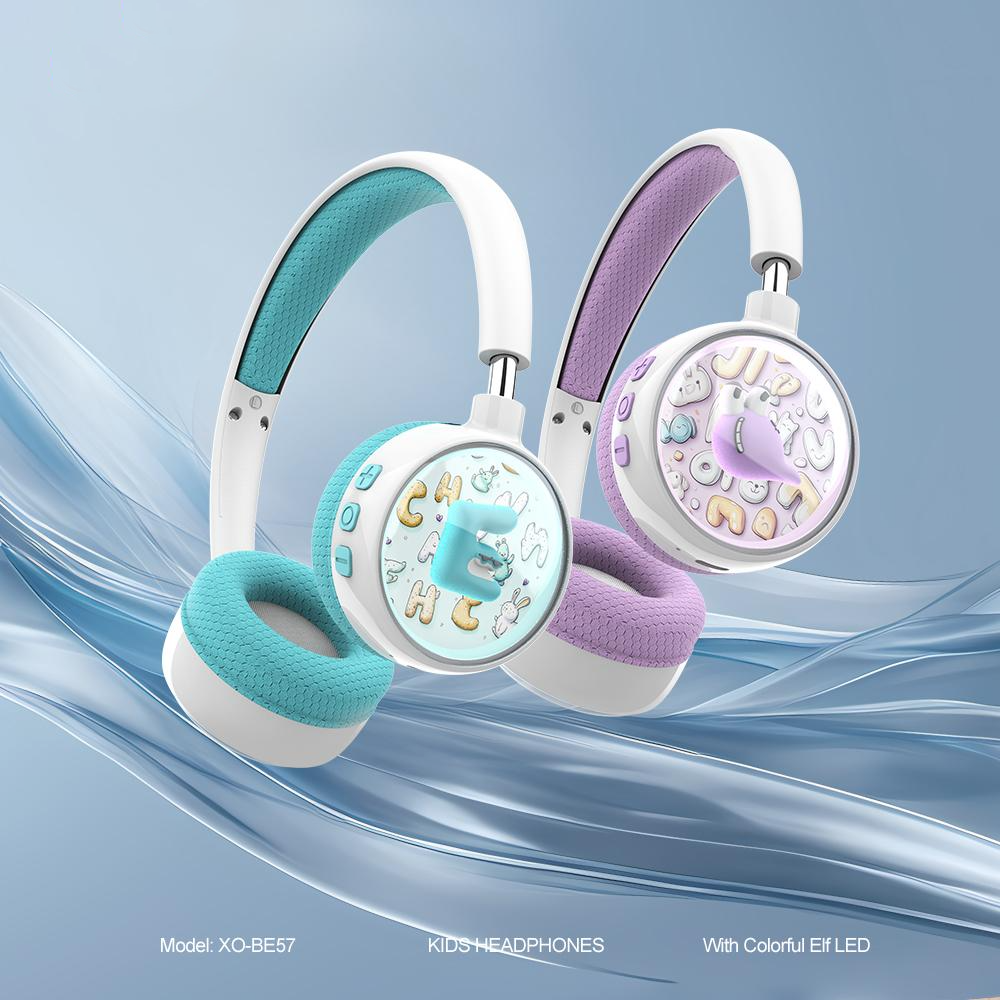 Handsfree Bluetooth XO Design BE57 Cartoon Kids, A2DP, Lila