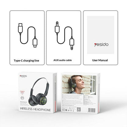 Handsfree Bluetooth Yesido EP15 Kids, A2DP, Schwarz
