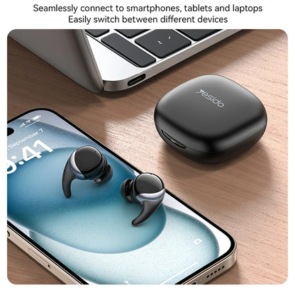 Handsfree Bluetooth Yesido TWS30, TWS, ANC, Schwarz