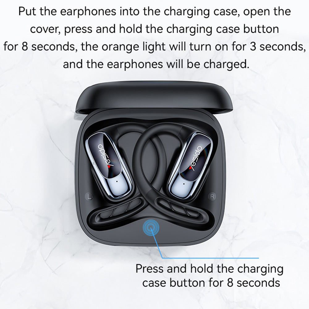 Handsfree Bluetooth Yesido YSP24, TWS, Schwarz