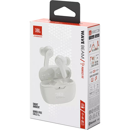 Bluetooth-Freisprecheinrichtung JBL Wave Beam, TWS, Weiß JBLWBEAMWHT