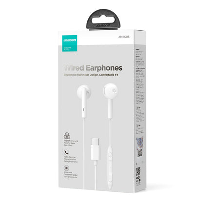 Handsfree USB-C Joyroom JR-EC05, White