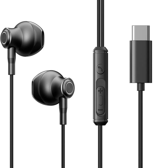 Handsfree USB-C Joyroom JR-EC07, Schwarz