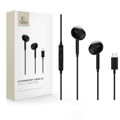USB-C Freisprecheinrichtung Tech-Protect Ultraboost Core G2, Schwarz