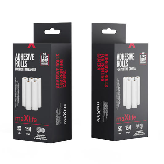 MaXlife Fotopapier für Digitalkamera MXPC-100, 5 Stück Set