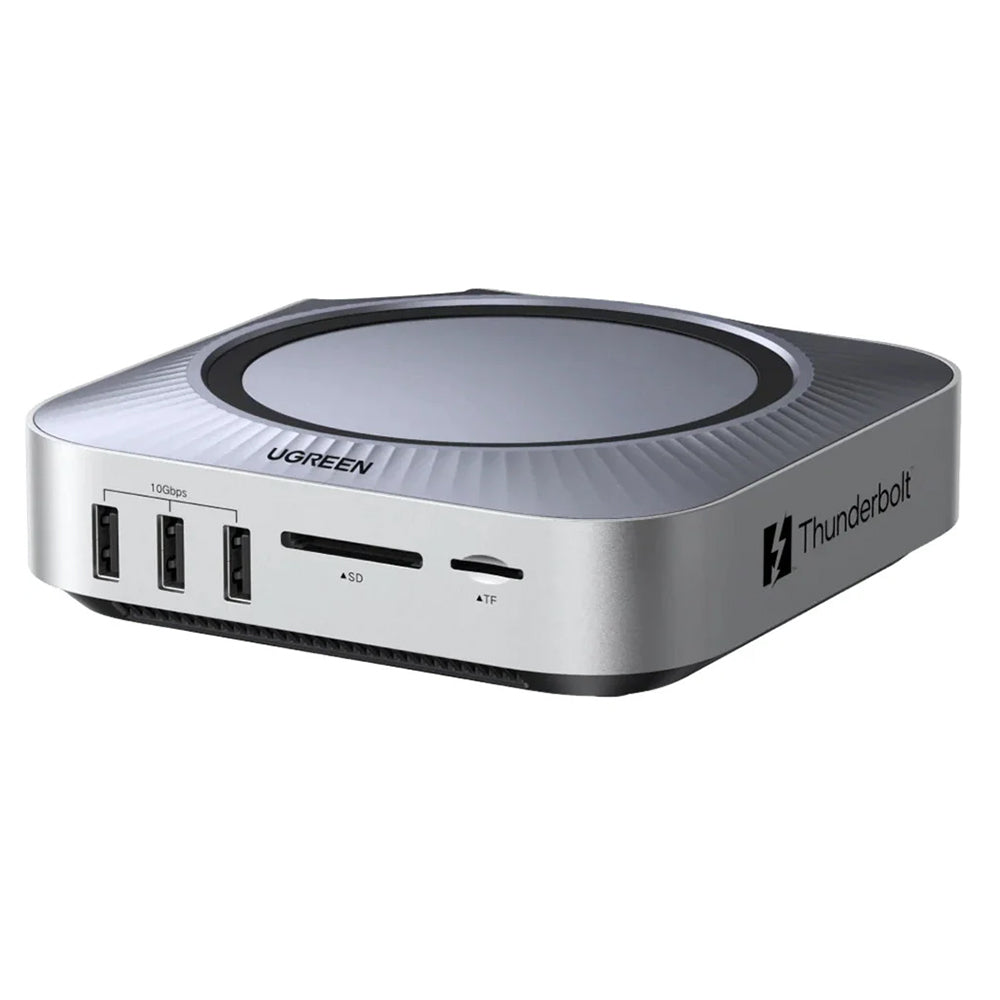 UGREEN Revodok Maxidok Multifunktions-Hub (85883EU) für Apple Mac Mini M4 / Mini M4 Pro, 10-in-1, Silber