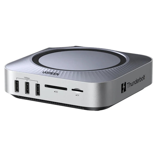UGREEN Revodok Maxidok Multifunktions-Hub (85883EU) für Apple Mac Mini M4 / Mini M4 Pro, 10-in-1, Silber