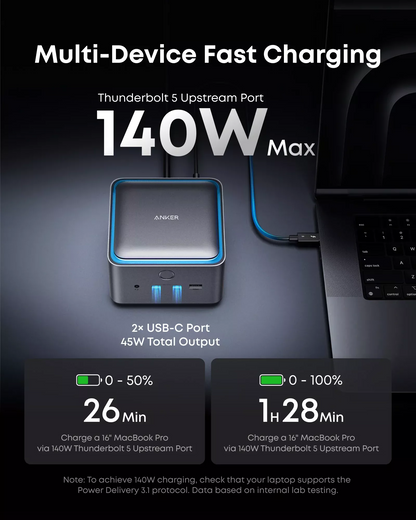 Thunderbolt-Hub Anker Prime TB5, 14in1, Grau A83B53A1