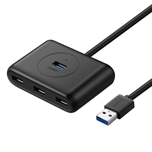 USB-Hub UGREEN CR113, 4 x USB-A 3.0, 0,5 m, Schwarz
