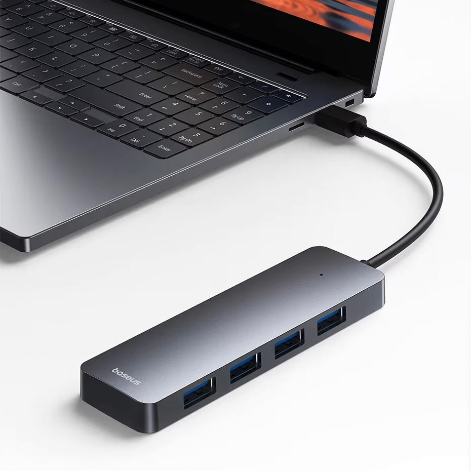 Hub USB Baseus UltraJoy Lite, 4 x USB-A 3.0, Grau B0005280B811-00