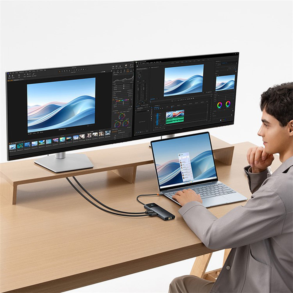 Baseus Gleam II USB-C Hub, 10in1, Black B0114200