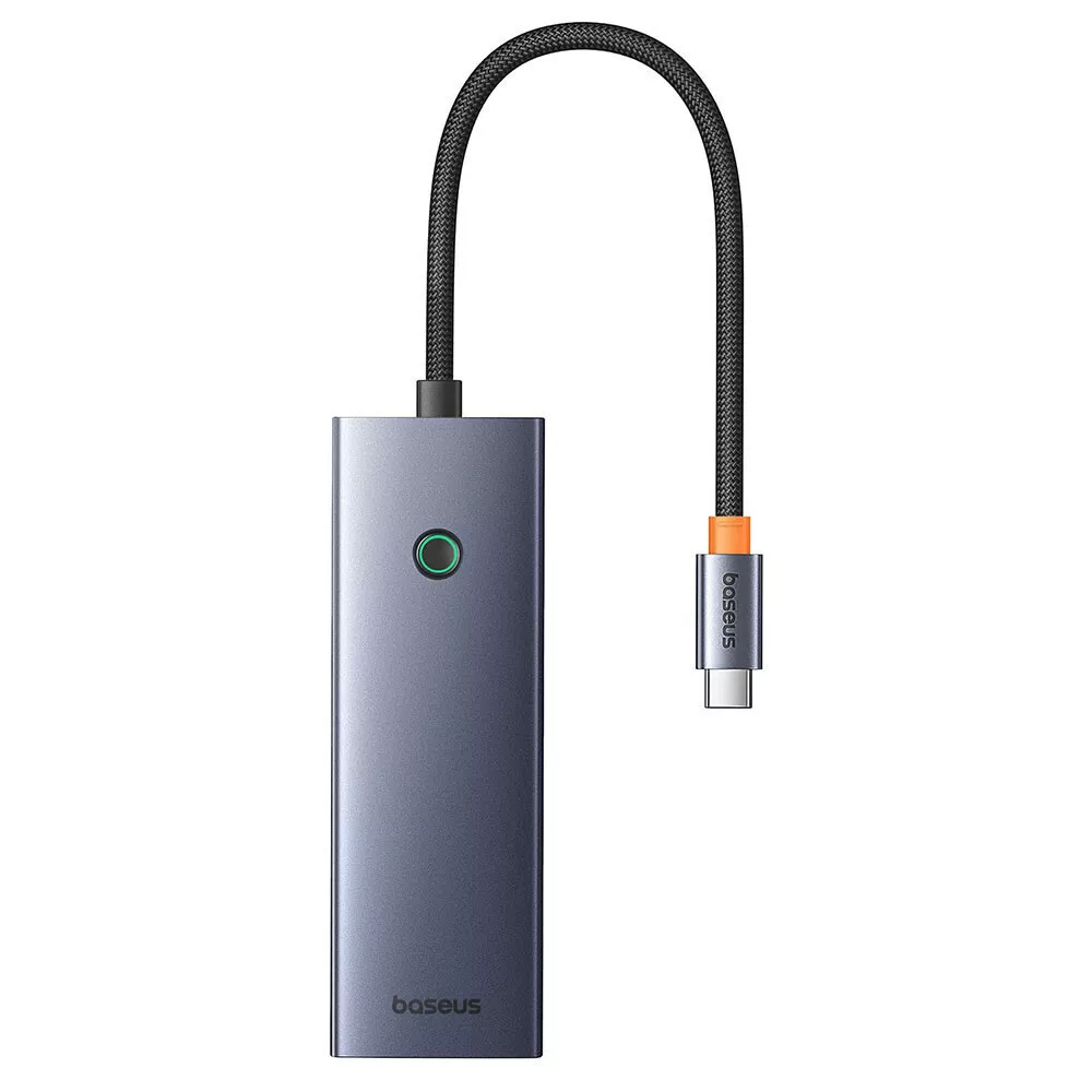 Hub USB-C Baseus UltraJoy, 3 x USB-A 3.0 - 1 x USB-C - 1 x HDMI - 1 x SD - 1 x microSD, Grau B00052803811-03
