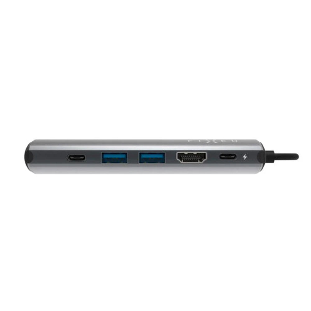 Hub USB-C Fixed Pro, 6in1, Grau