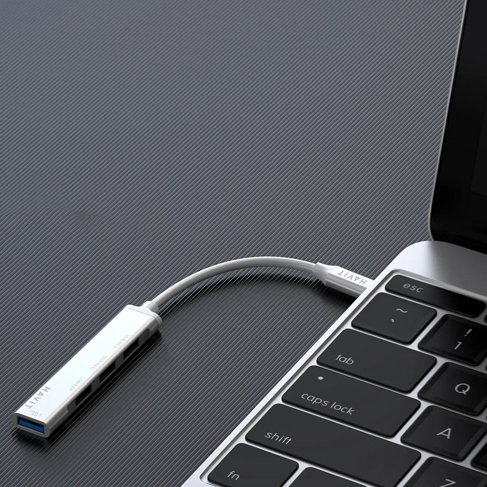 USB-C Hub HAVIT HB41, 4in1, Silber
