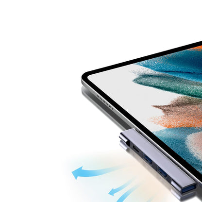 USB-C Hub Techsuit H12 ZenithDock, 4in1, Grau