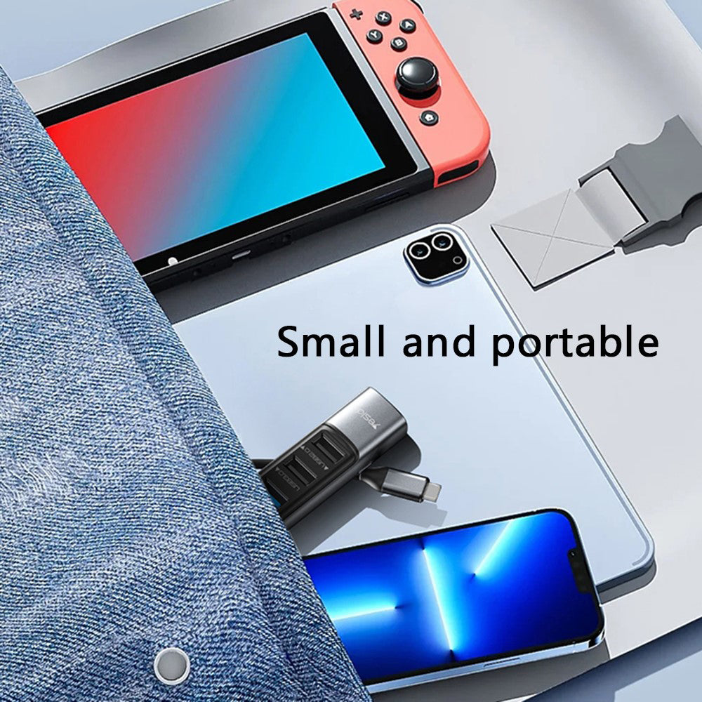 USB-C Hub Yesido HB24, 5in1, Grau