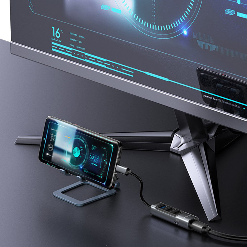 USB-C Hub Yesido HB24, 5in1, Grau