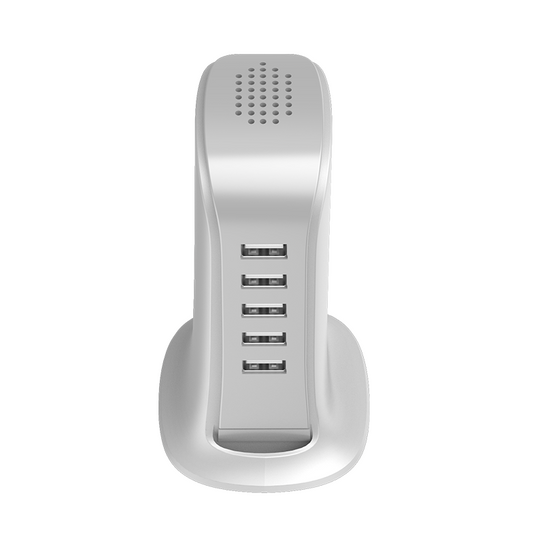 Ladegerät Station Dudao A5EU, 25W, 5A, 5 x USB-A, Weiß
