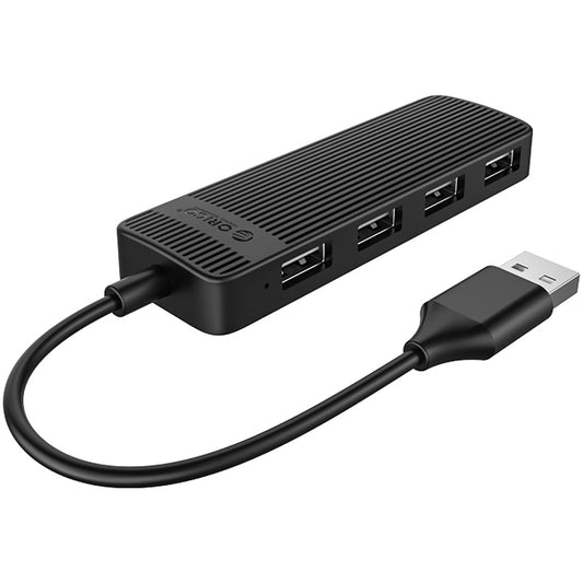 Orico FL02 USB Hub, 4 x USB-A, Black