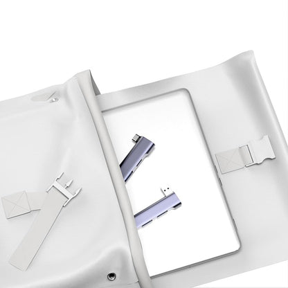 USB-Hub Techsuit H14 ZenithDock, 4in1, Grau